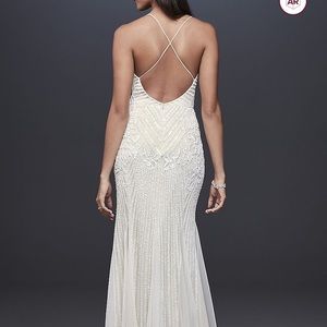 Wedding dress that was worn for engagement shoot.